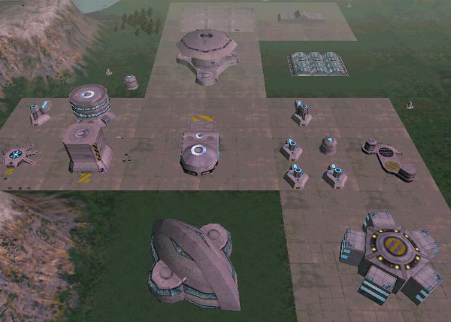 Starbase 64 in 2289 after the second expansion, with the construction of security facilities after the Orion attack.